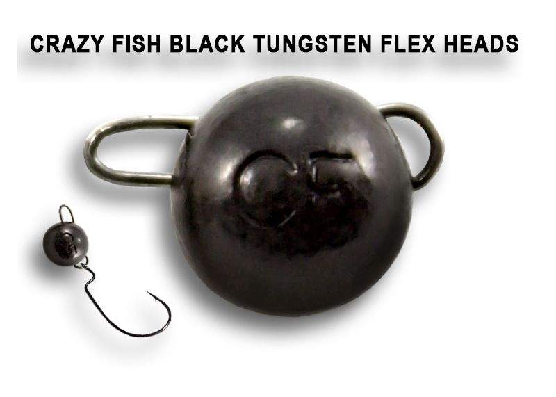 Čeburaška tungsten 1g 6ks black