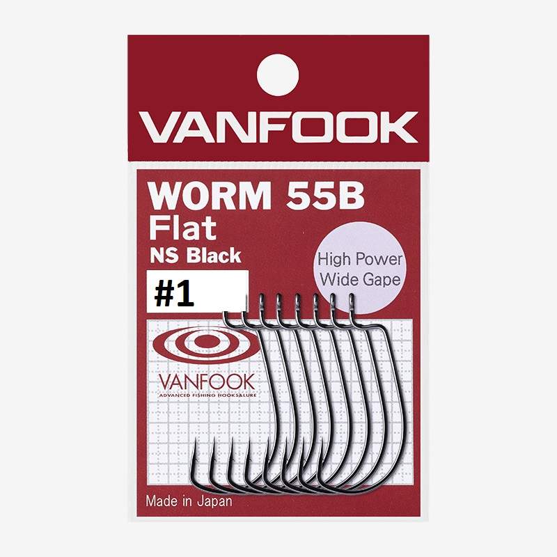 Vanfook Worm 55B Flat vel 1 8ks