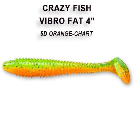 Vibro Fat 6,8" 17 cm barva 5D orange chart