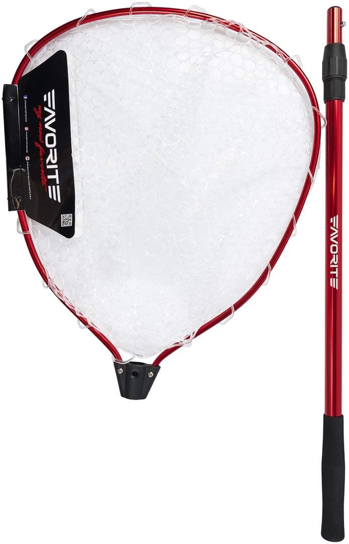 Podběrák Favorite Arena White/Red teleskop 125-190cm
