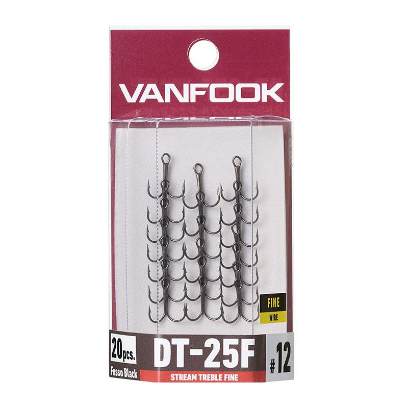 DT-25F Stream treble hook #14 obsah balení 20ks