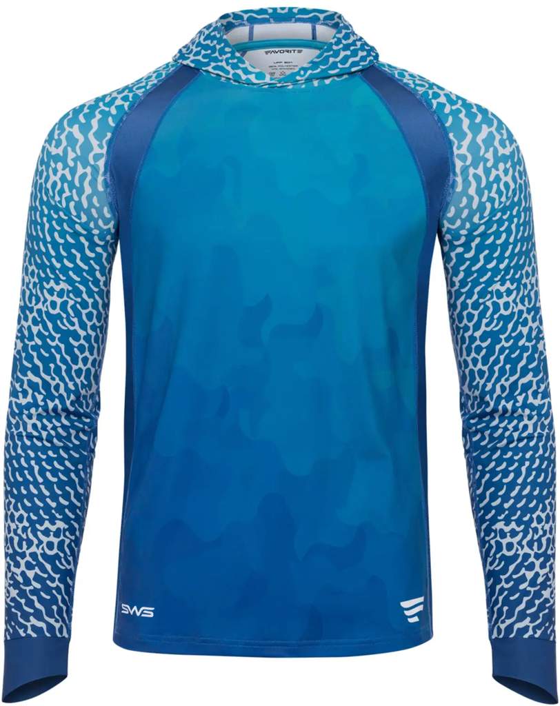 Favorite Hooded Jersey Saltwater sun protect marine size XL