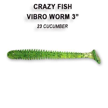 Vibro Worm 7,5cm barva 23 cucumber