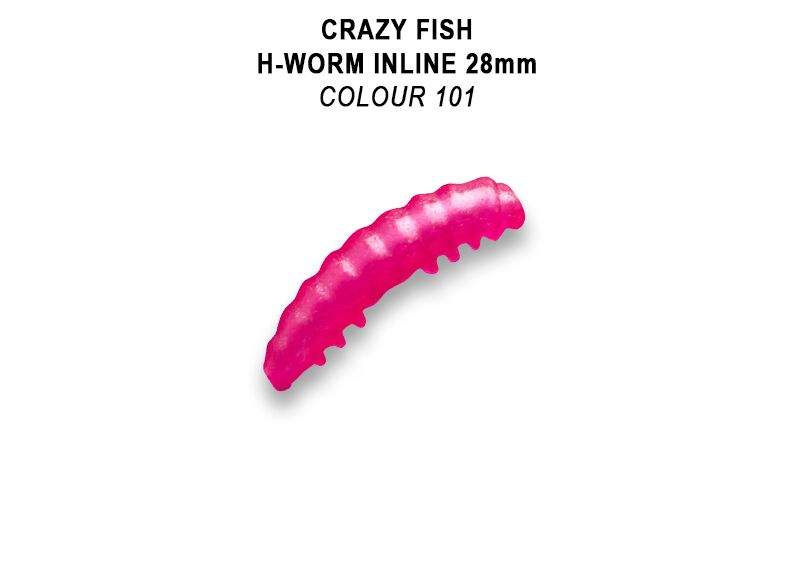 MF H worm Inline 1,1&quot; 2,8 cm barva 101 sýr, floating