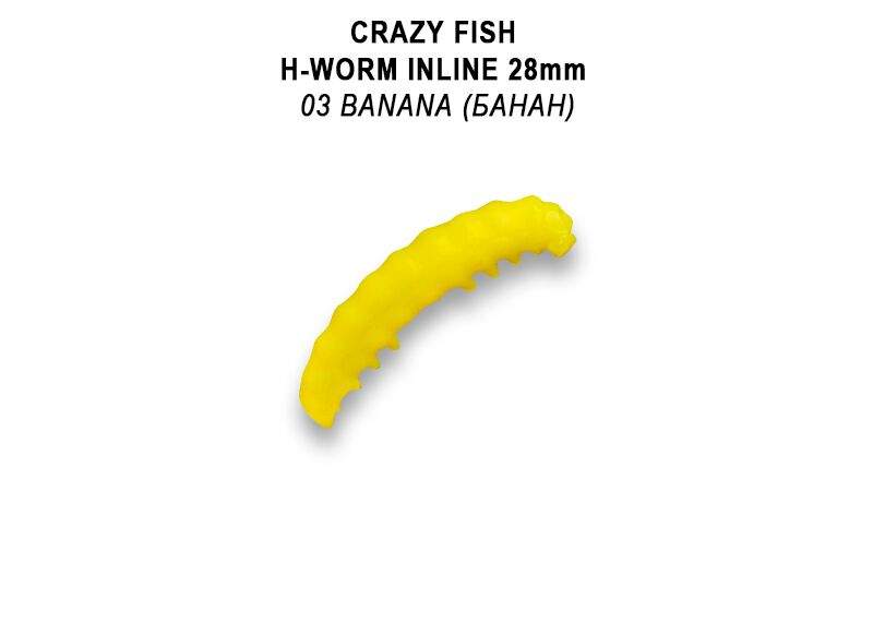 MF H worm Inline 1,1&quot; 2,8 cm barva 3 kreveta