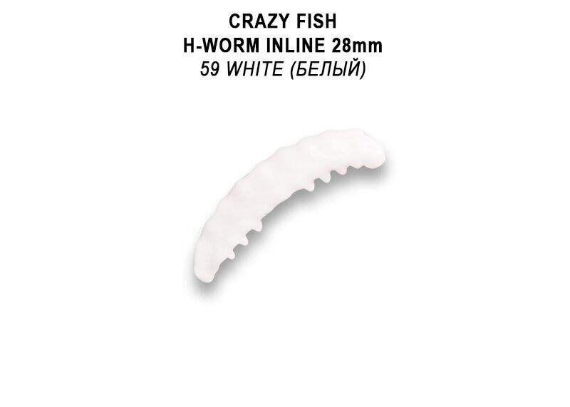 MF H worm Inline 1,1&quot; 2,8 cm barva 59 kreveta, floating