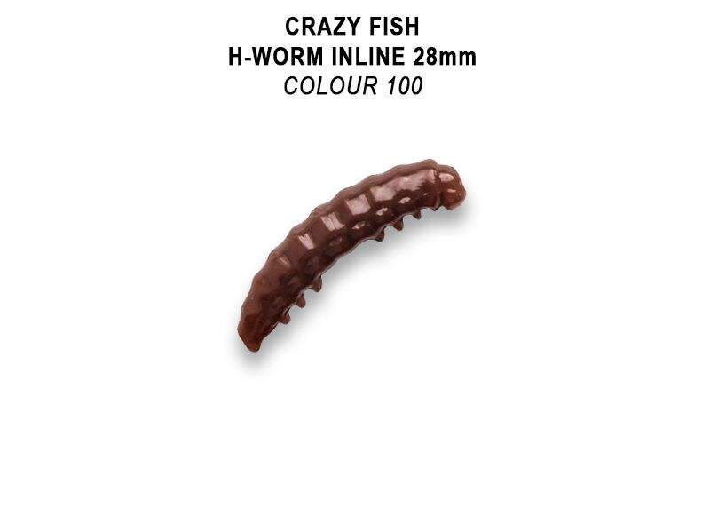 MF H worm Inline 1,1&quot; 2,8 cm barva 100 kreveta, floating