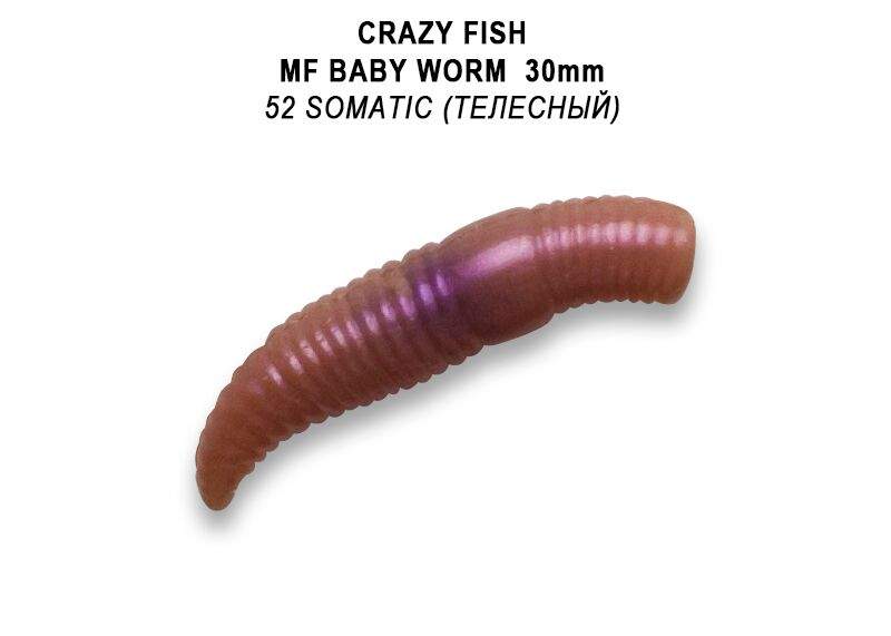 MF Baby worm 1,2&quot; 30mm barva 52 kreveta