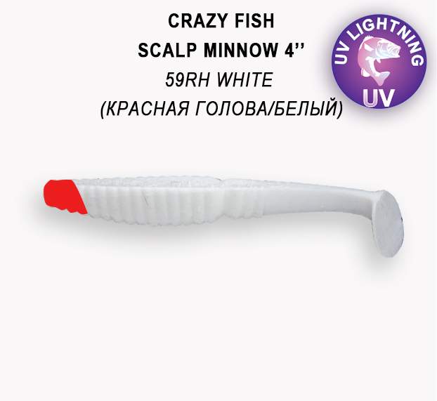 Scalp Minnow 10 cm barva 59RH red head