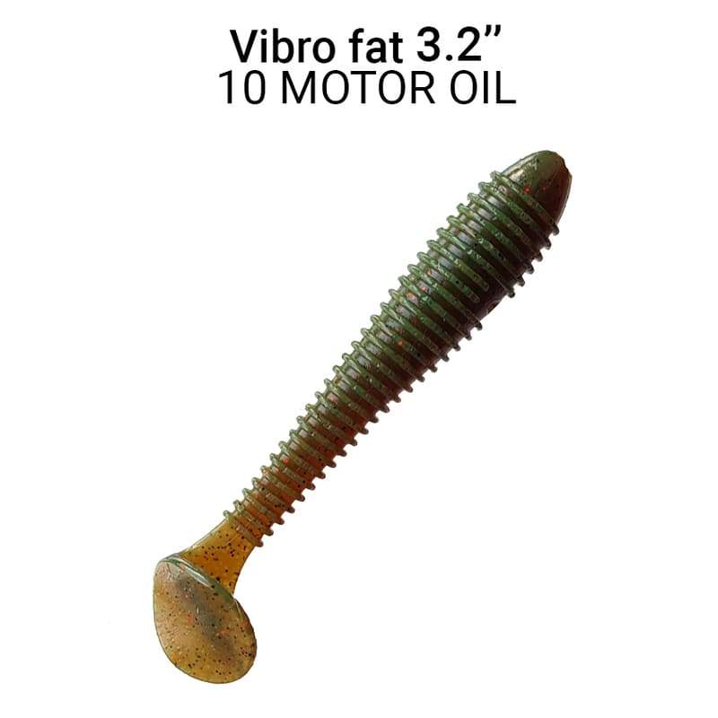 Vibro Fat 8cm barva 10 motor oil 5ks