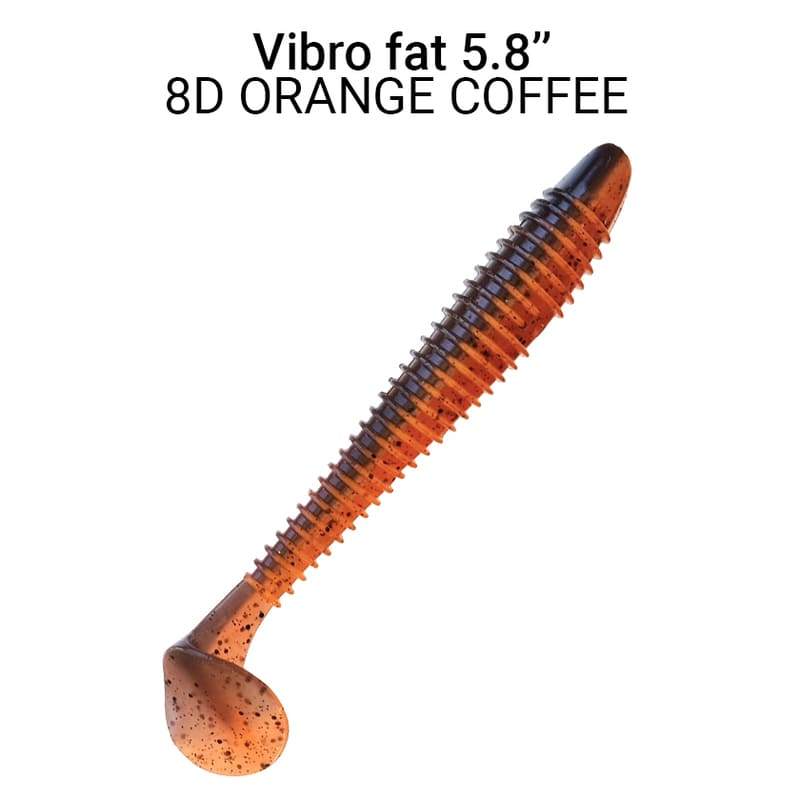 Vibro Fat 14,5 cm barva 8D orange coffe 3ks