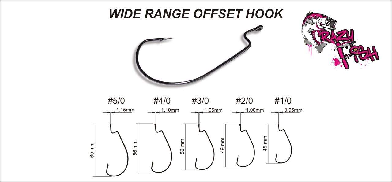 HÁČEK WIDE RANGE OFFSET HOOK vel. 3/0, balení 7 ks