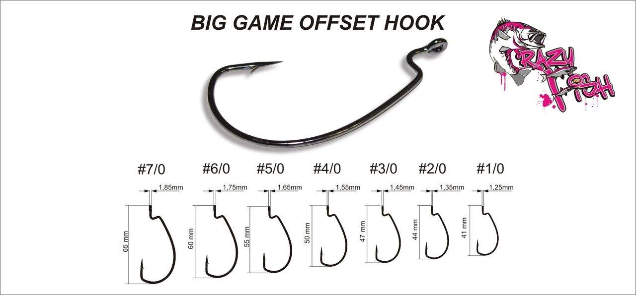 BIG GAME OFFSET HOOK vel. 7/0, balení 4ks