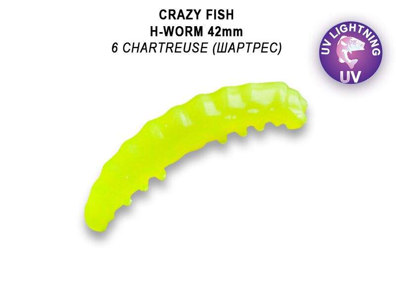 MF H- worm 42mm color 6 kreveta, floating