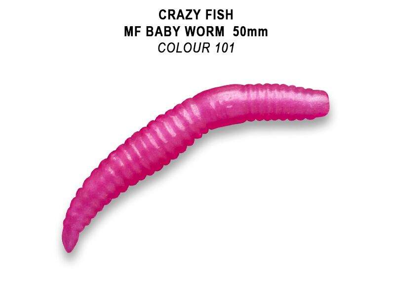 MF Baby worm 2" 50mm barva 101 kreveta loating